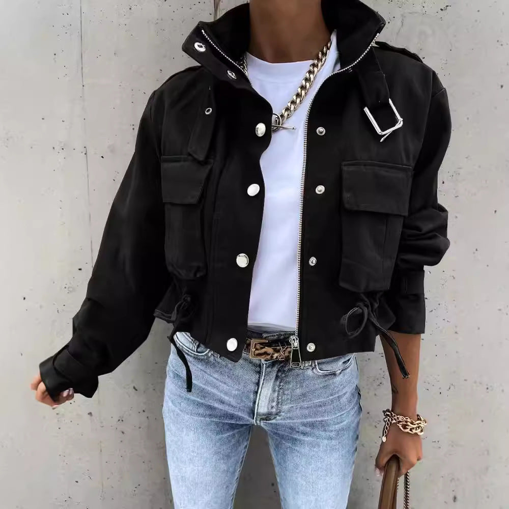 Women's Glamorous Stylish Versatile Elegant Motorcycle Jackets