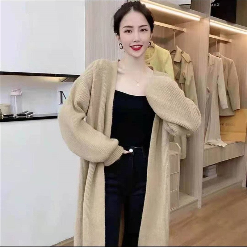 Women's Korean Soft Glutinous Solid Color Knitted Knitwear