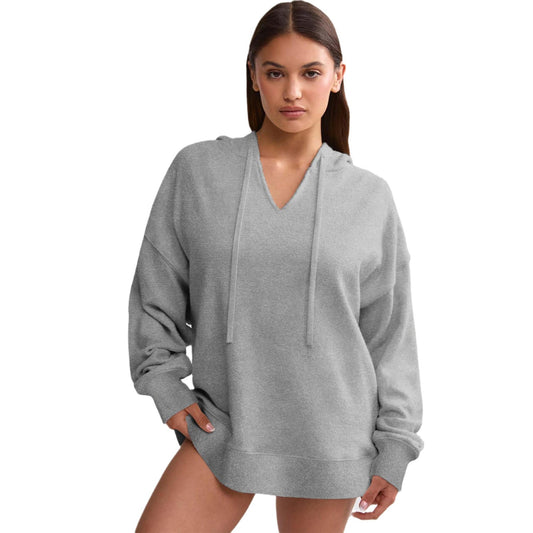 Women's Knitted Loose Long Sleeve Hooded Street Style Sweaters