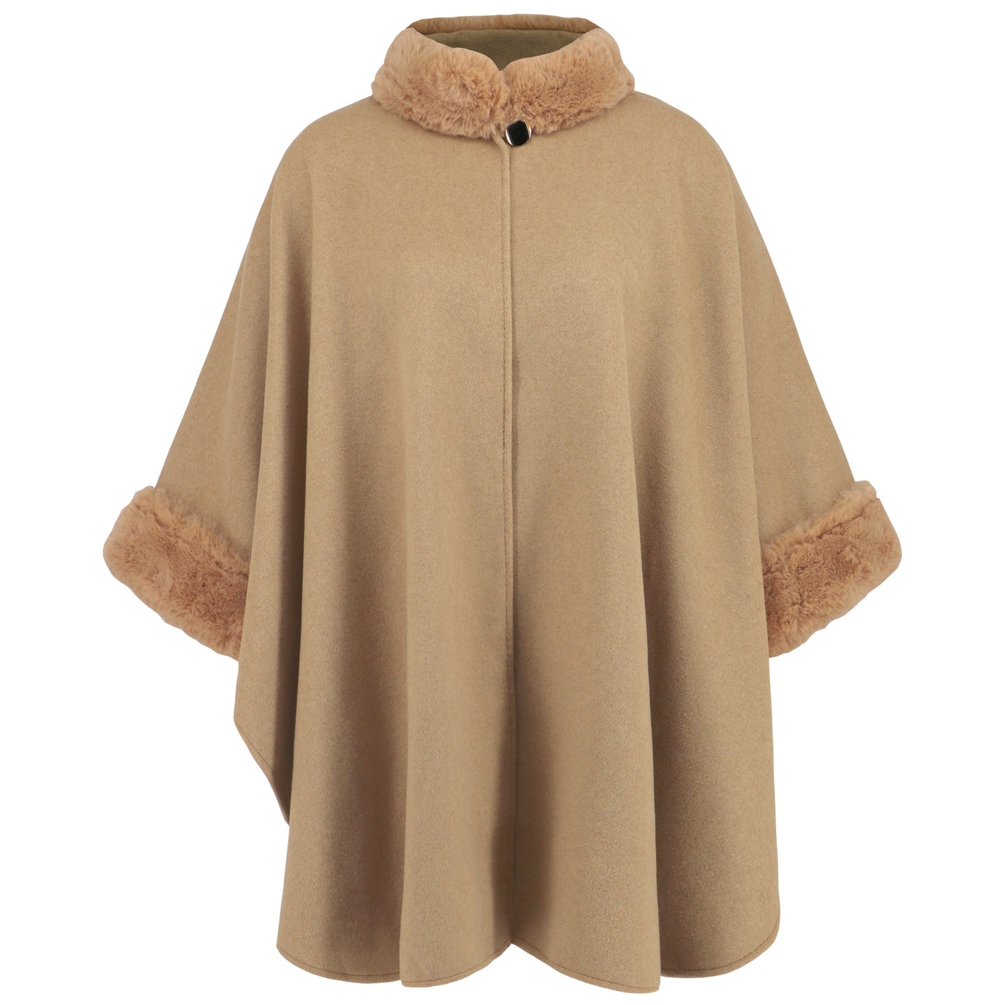 Women's Fur Collar Cloak Robe Casual Retro Coats