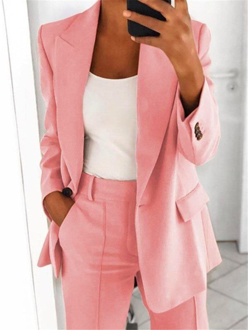 Women's Glamorous Fashion Lapel Graceful Business Blazers