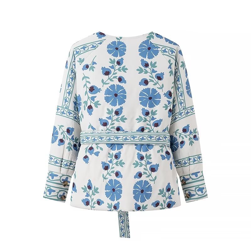 Durable Charming Beautiful Blue Printed Waist Coats