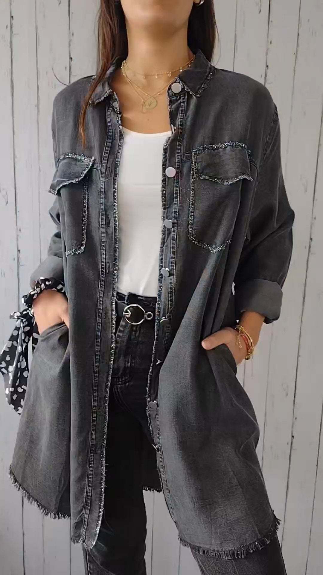 Glamorous Cloth Casual Long Shirt Fashion Coats