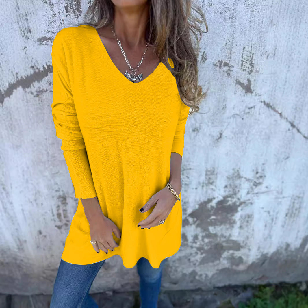 Women's Creative Innovative Solid Color Loose Blouses