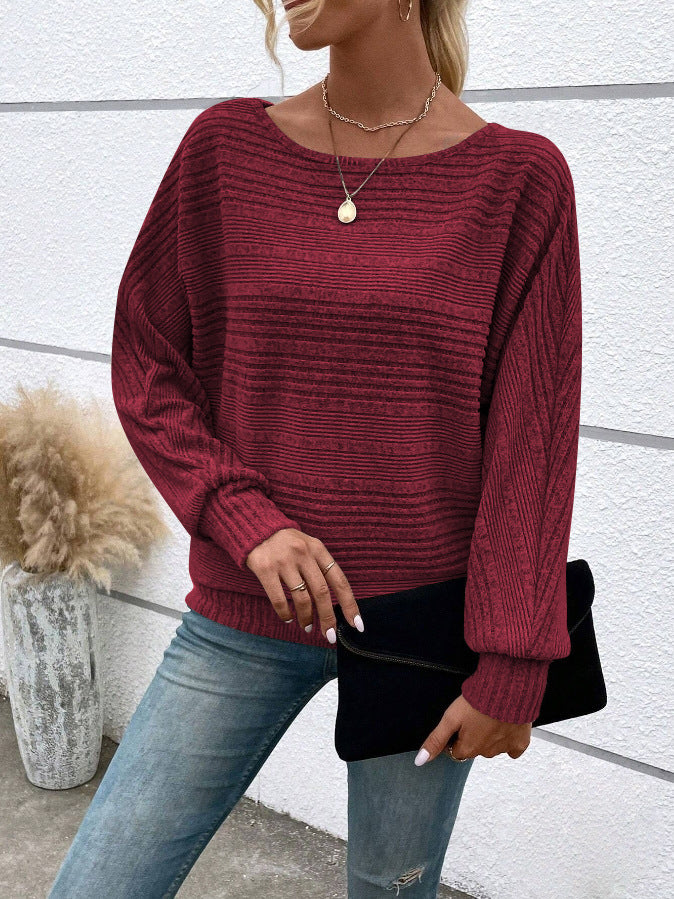 Women's Comfort Casual Solid Color Long Sleeve Blouses