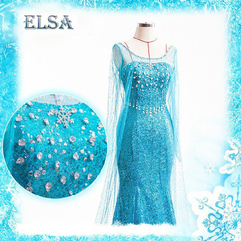 Frozen Aisha Queen Adult Formal Dress Costumes