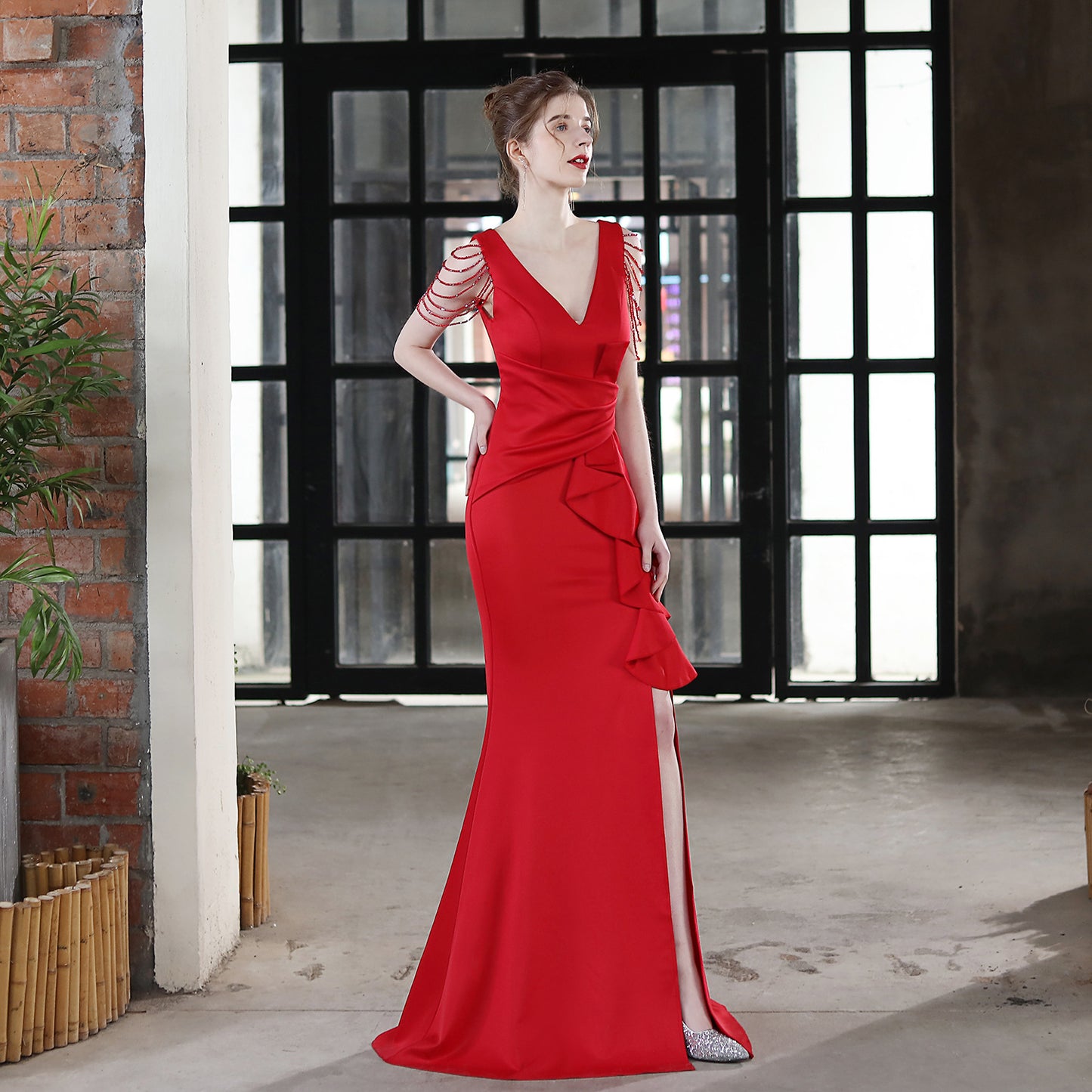 Long Sling Appreciation Dinner Fishtail Car Evening Dresses