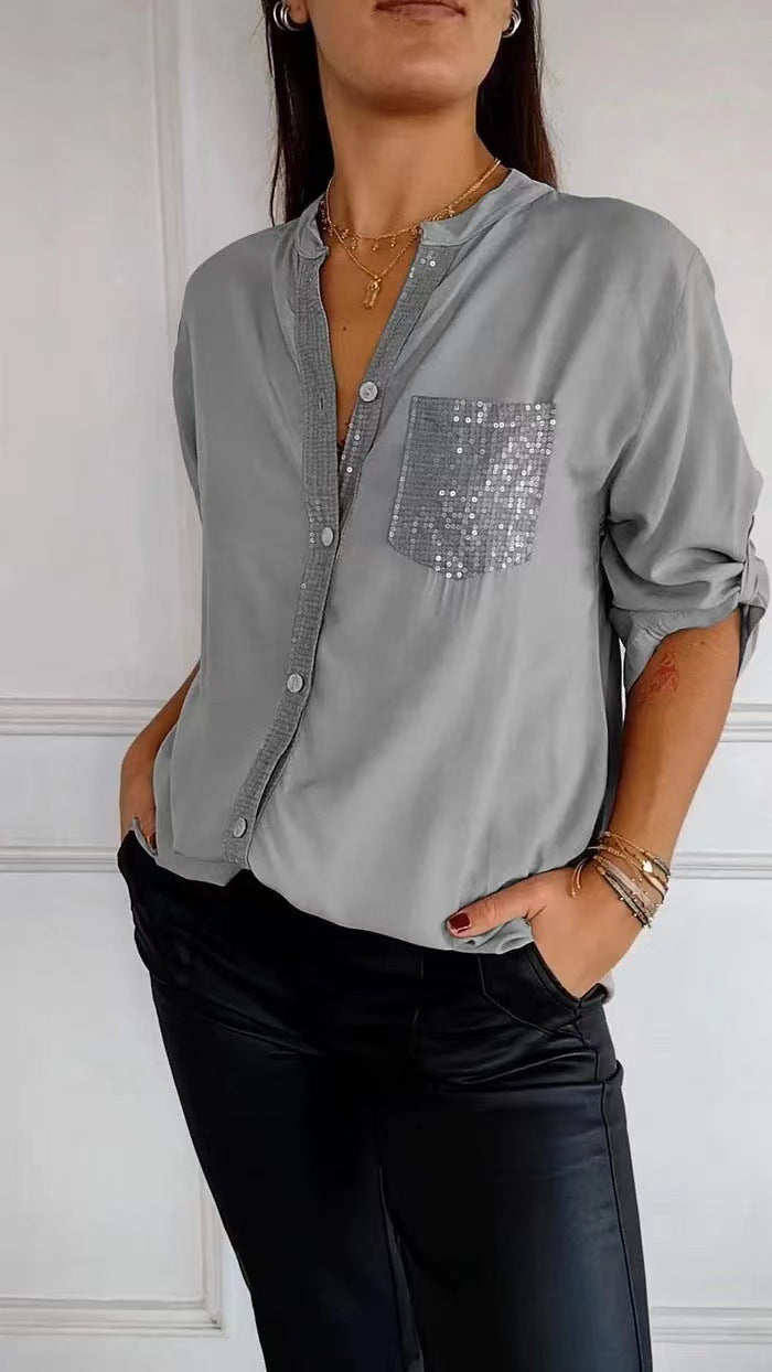 Comfortable Pretty Elegant Commute Style Shirt Blouses