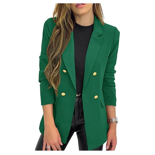 Women's Small Solid Color Casual Long Sleeves Blazers