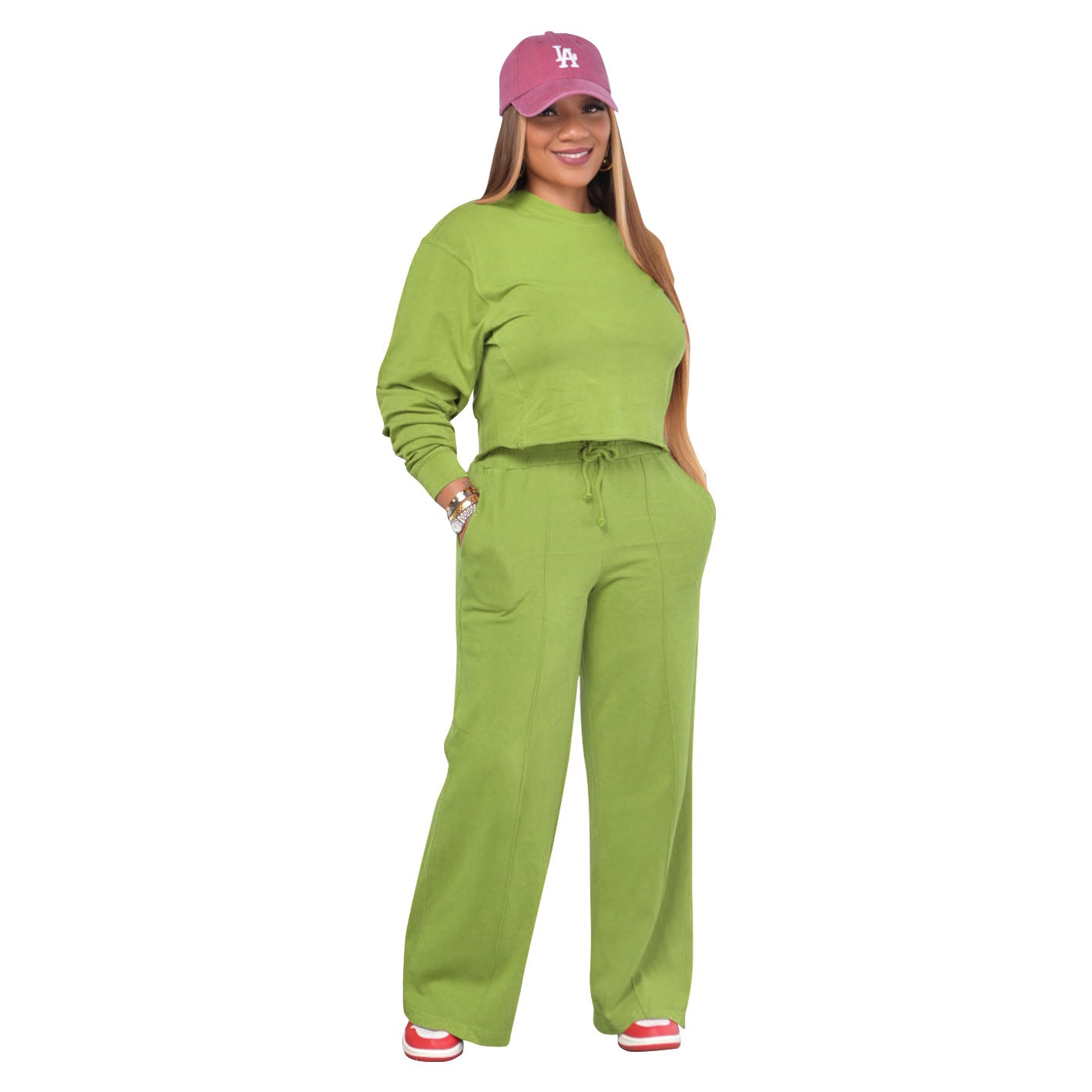 Women's Thickened Casual Two-piece Sportswear Long Sleeve Suits