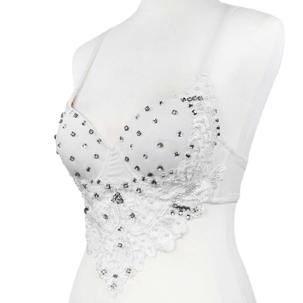 Body Shaping Beaded Bra Female Performance Hot Outer Tops