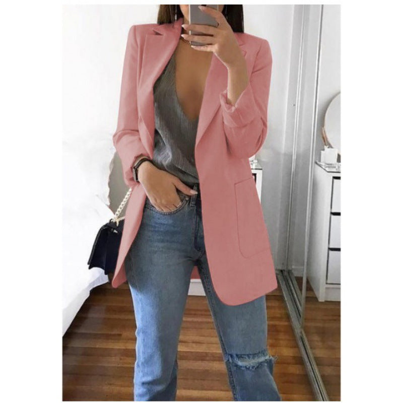 Women's Cool Fashion Polo Collar Graceful Blazers