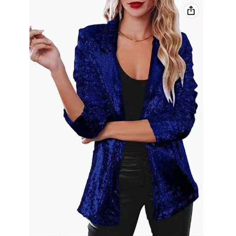 Women's Small Commute Style Lapel Long Sleeve Blazers