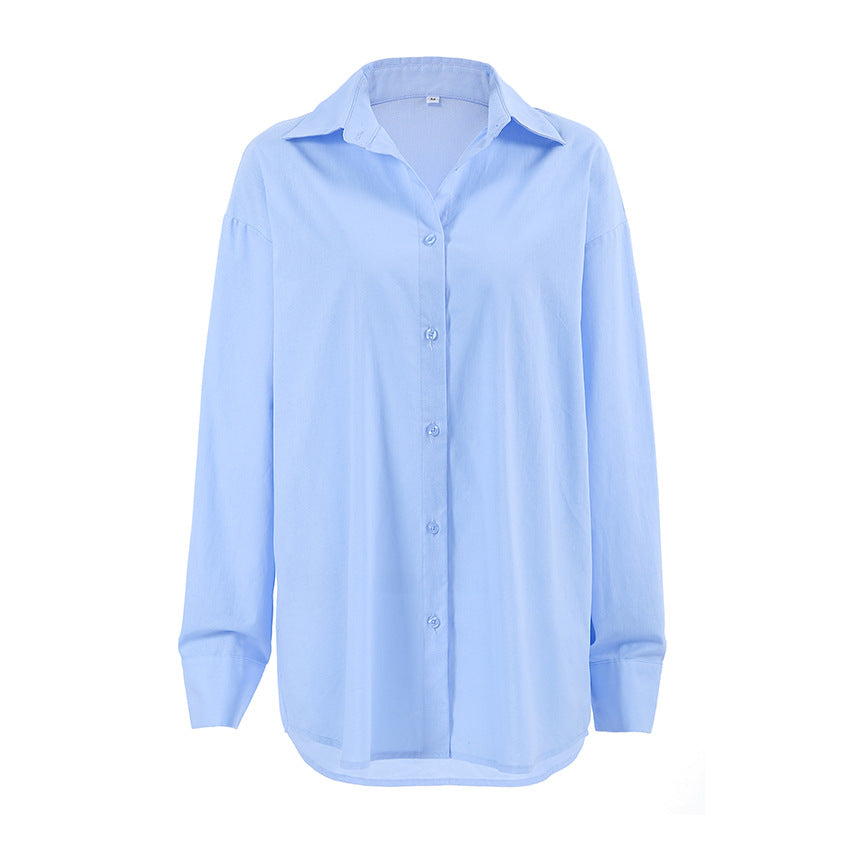 Autumn Niche Design Cotton Lazy Casual Shirt Blouses