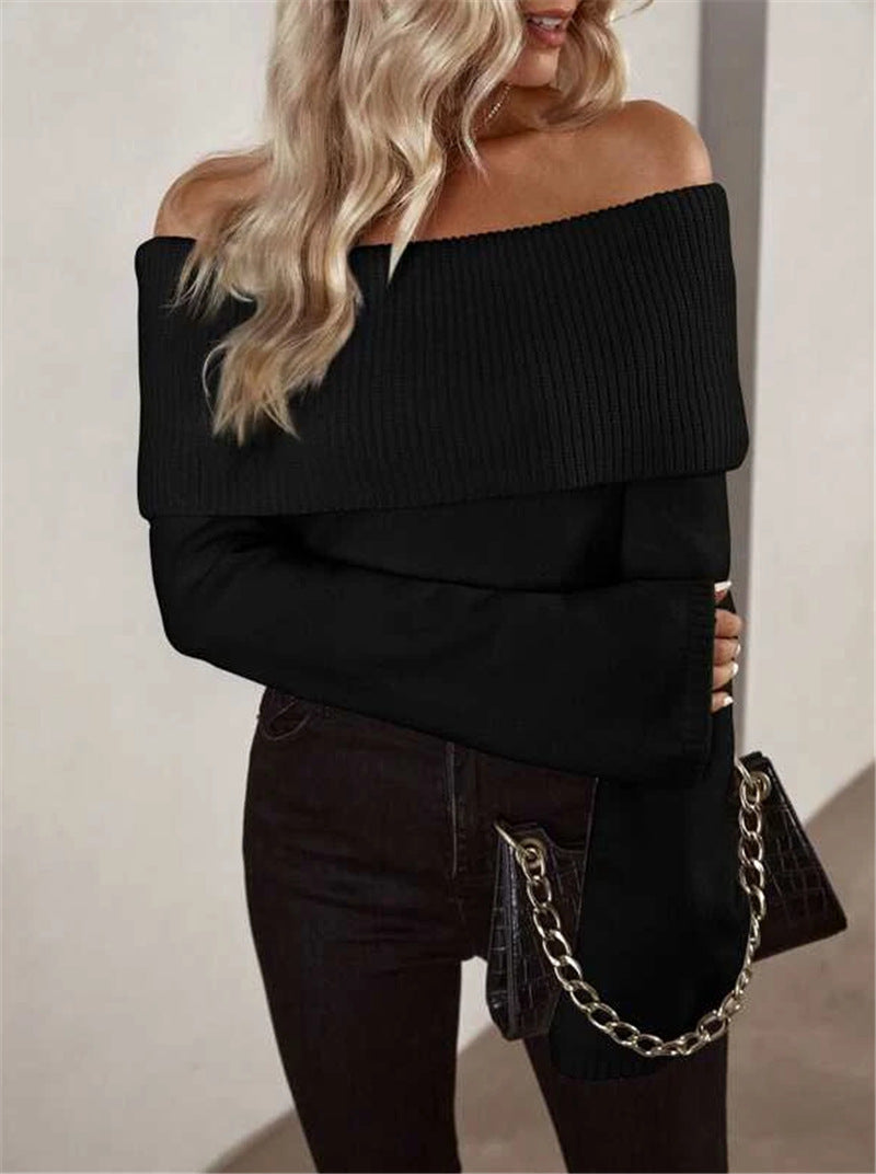 Women's Slim Fit Fashion Sexy Knitted Long Sweaters