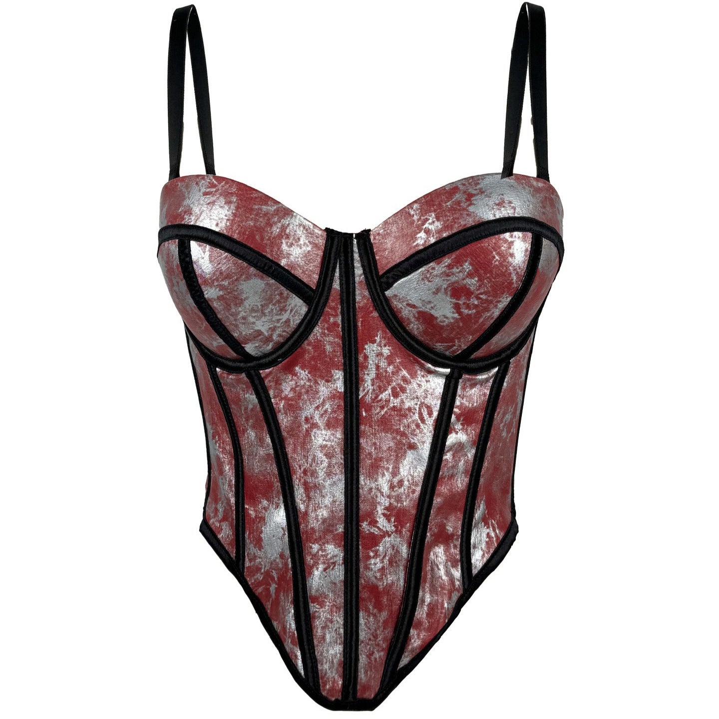 Sexy Printed Fishbone Corset Print High-grade Tops