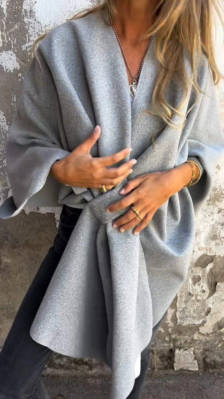 Unique Classy Glamorous Loose Shawl Cape Coats