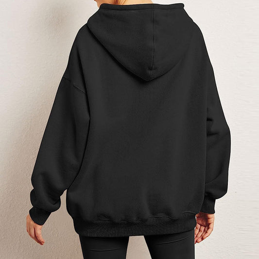 Women's Slouchy Classic Hooded Casual Pocket Sweaters