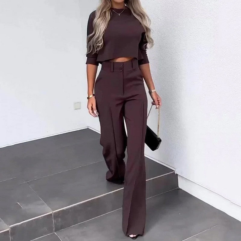 Women's Slouchy Fashion Casual Set Two-piece Suits