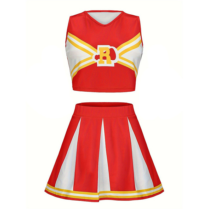 Female Adult Cheerleading Performance Wear Sports Meeting Suits