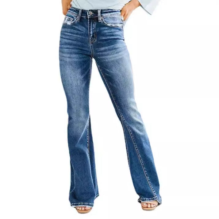 Women's Fashion Slim Fit High Waist Skinny Jeans