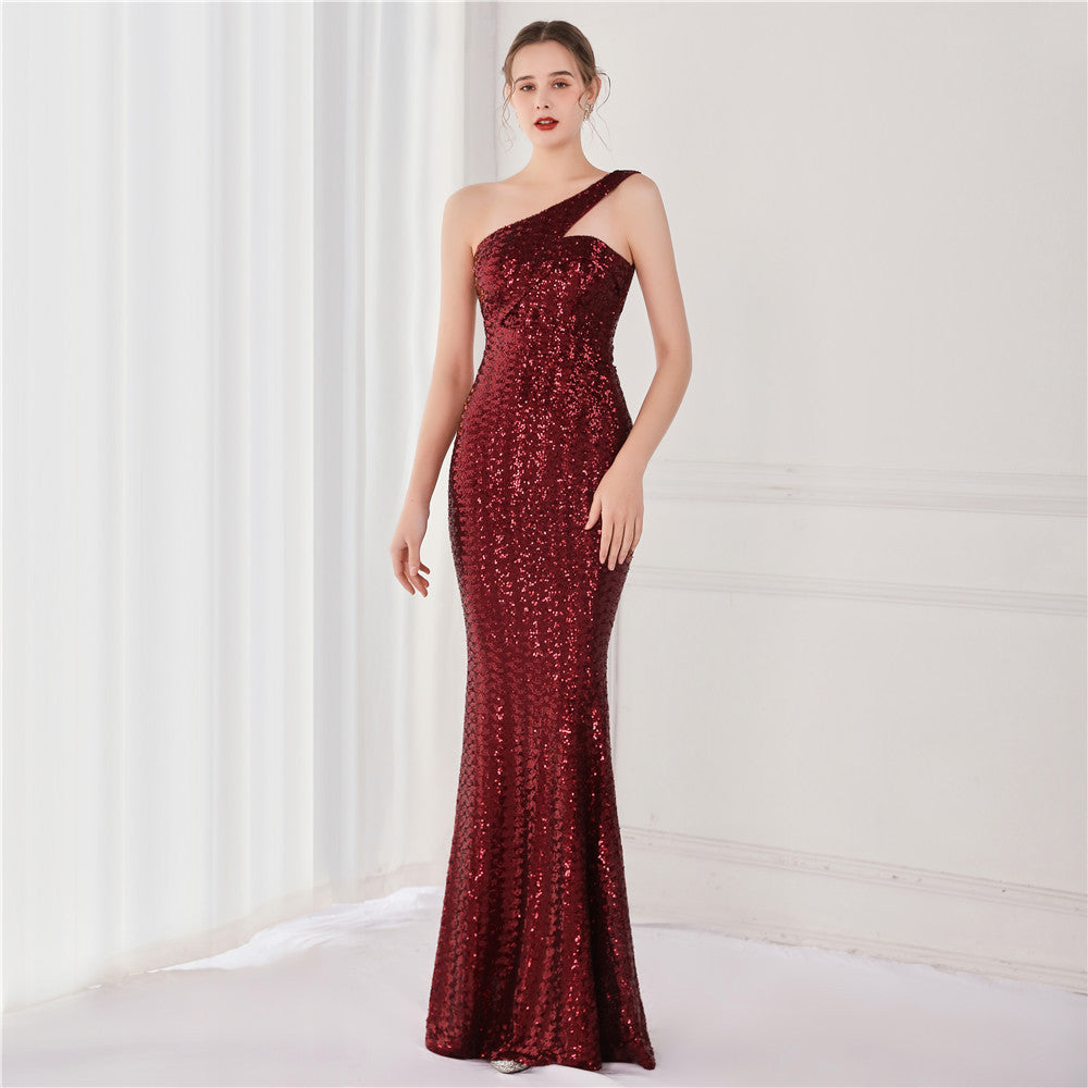 Sequined Dream Party Dress Sexy Long Wedding Dresses