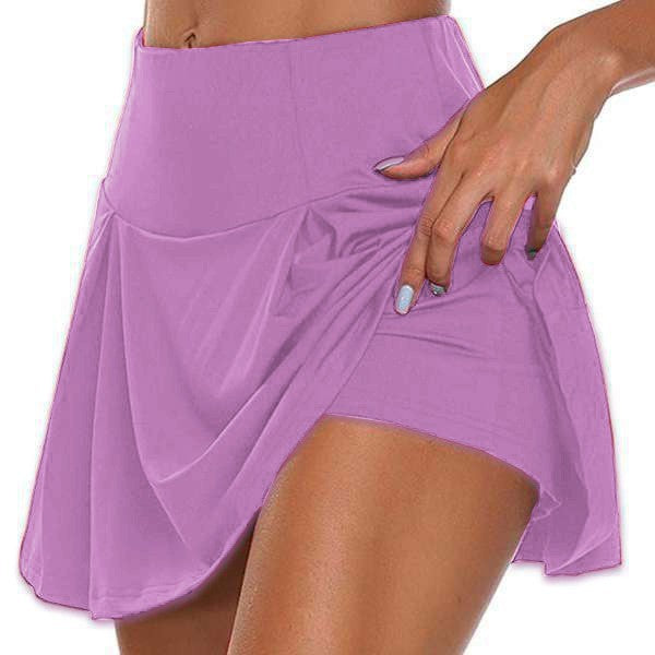 Women's Basic Style Solid Color Two-piece Ladies Skirts