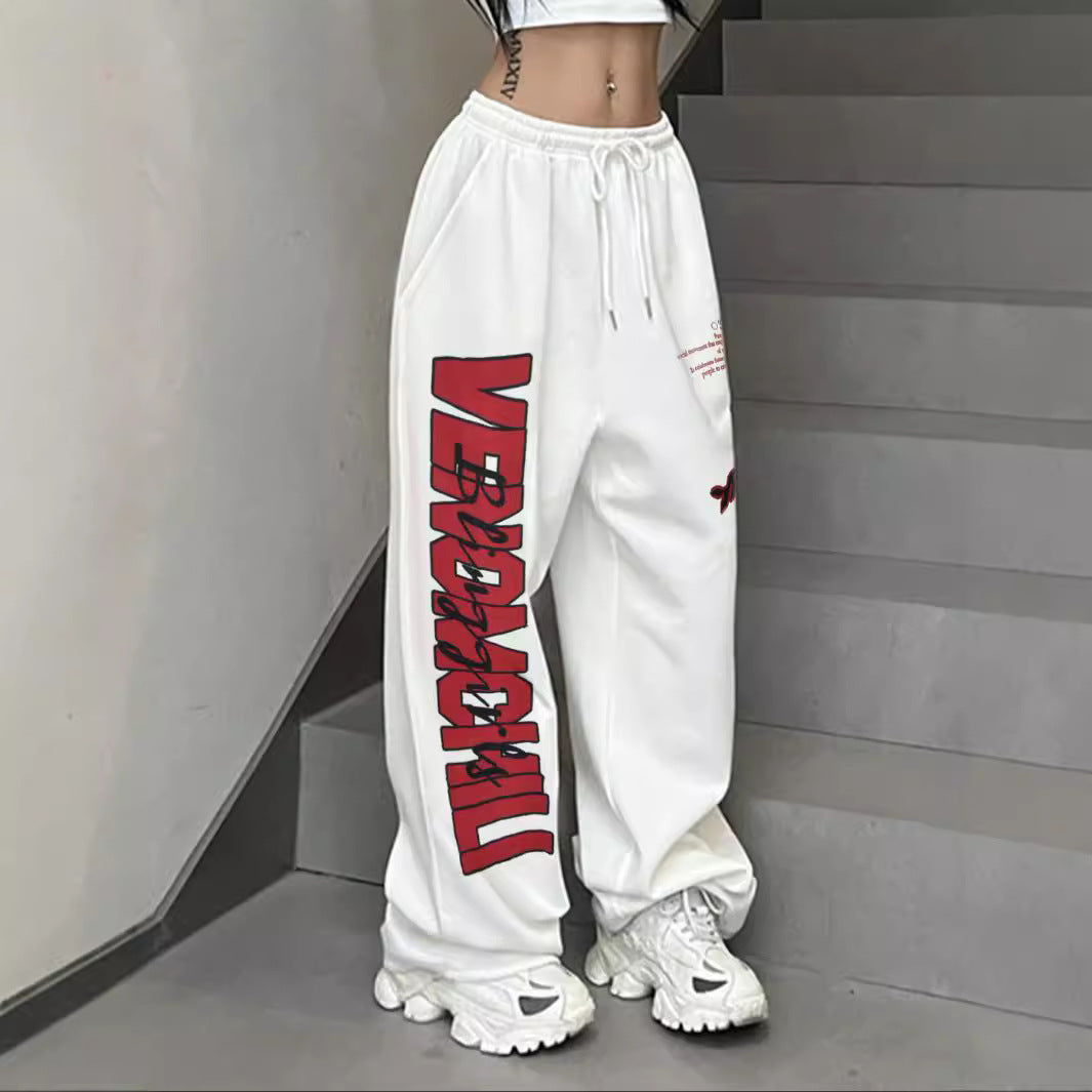 Casual Sports Loose Veet Large Printed Pants