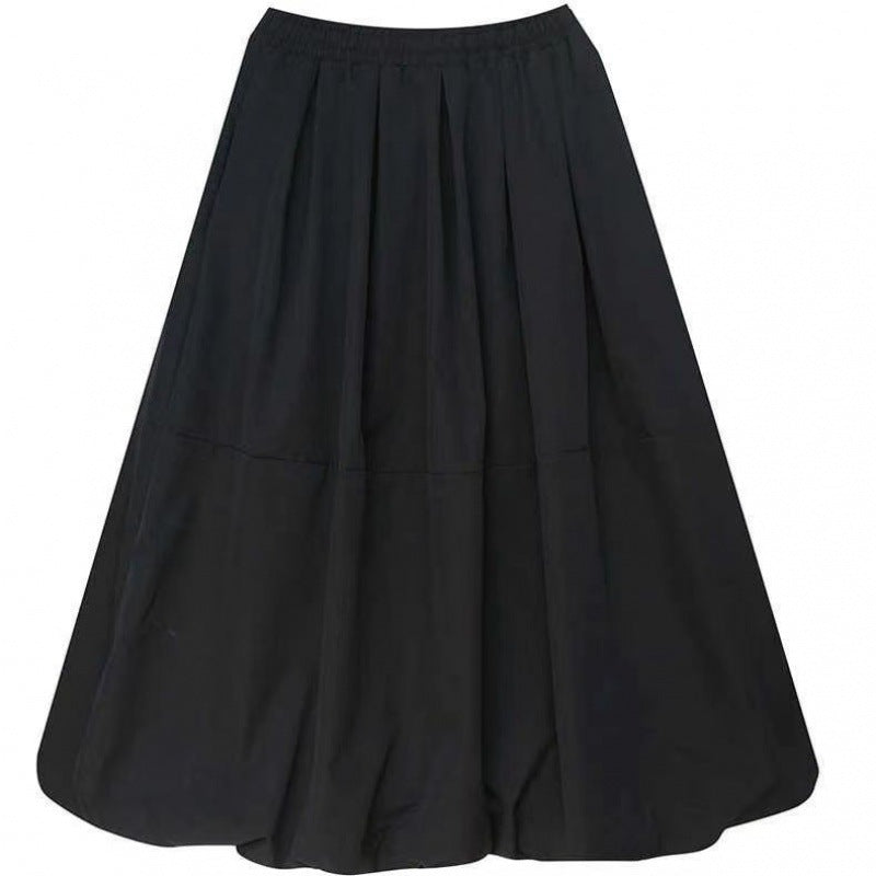 Women's Fat High-grade Slimming Solid Color Pettiskirt Skirts