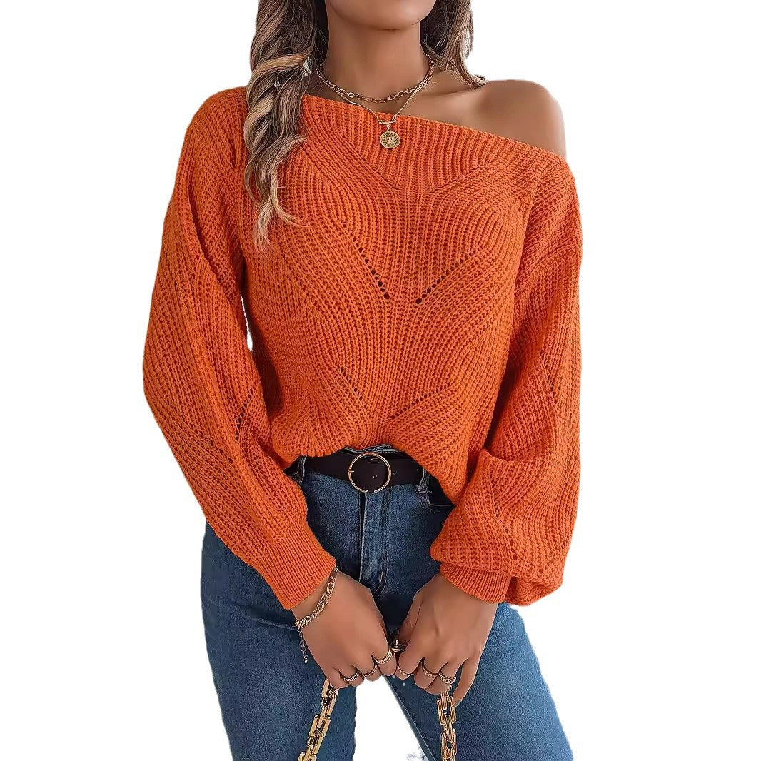 Women's Trendy Stylish Casual Lantern Sleeve Sweaters