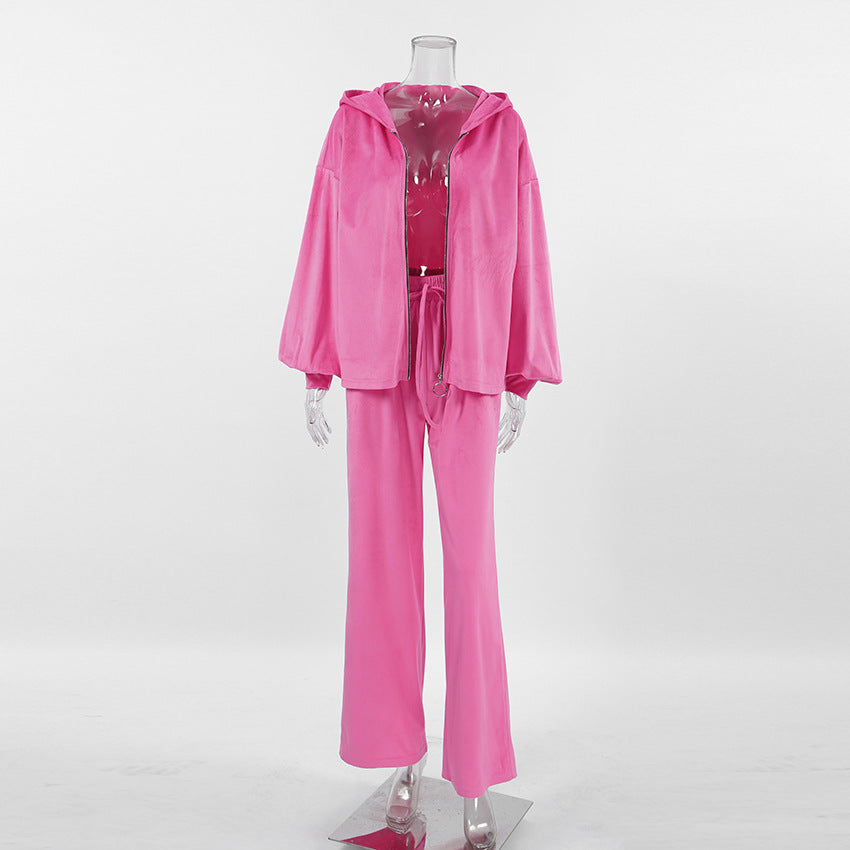 Holland Veet Hooded Long-sleeved Trousers High Suits