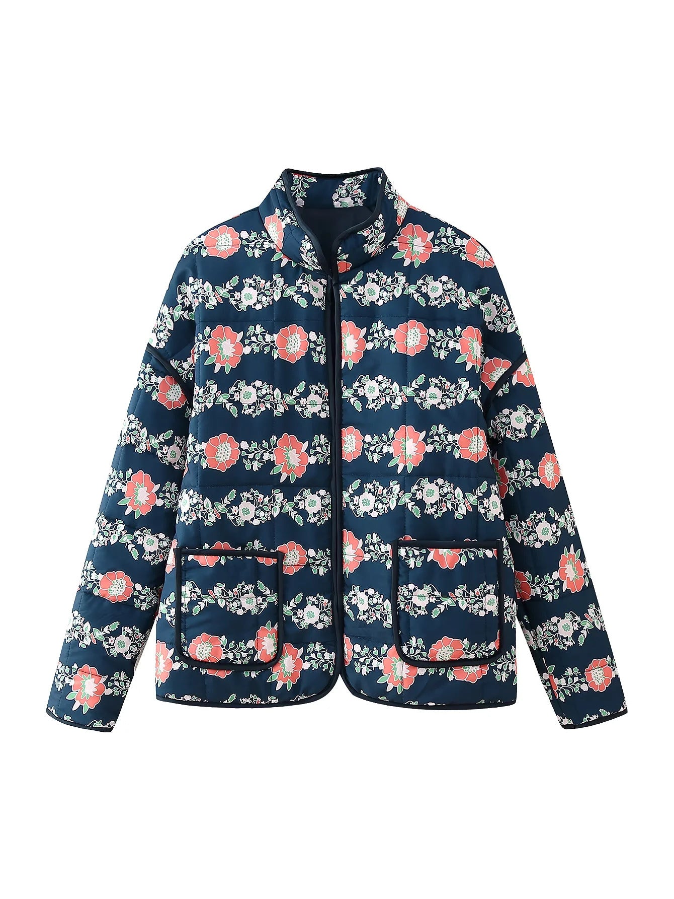 Women's New French Retro Pattern Print Jackets