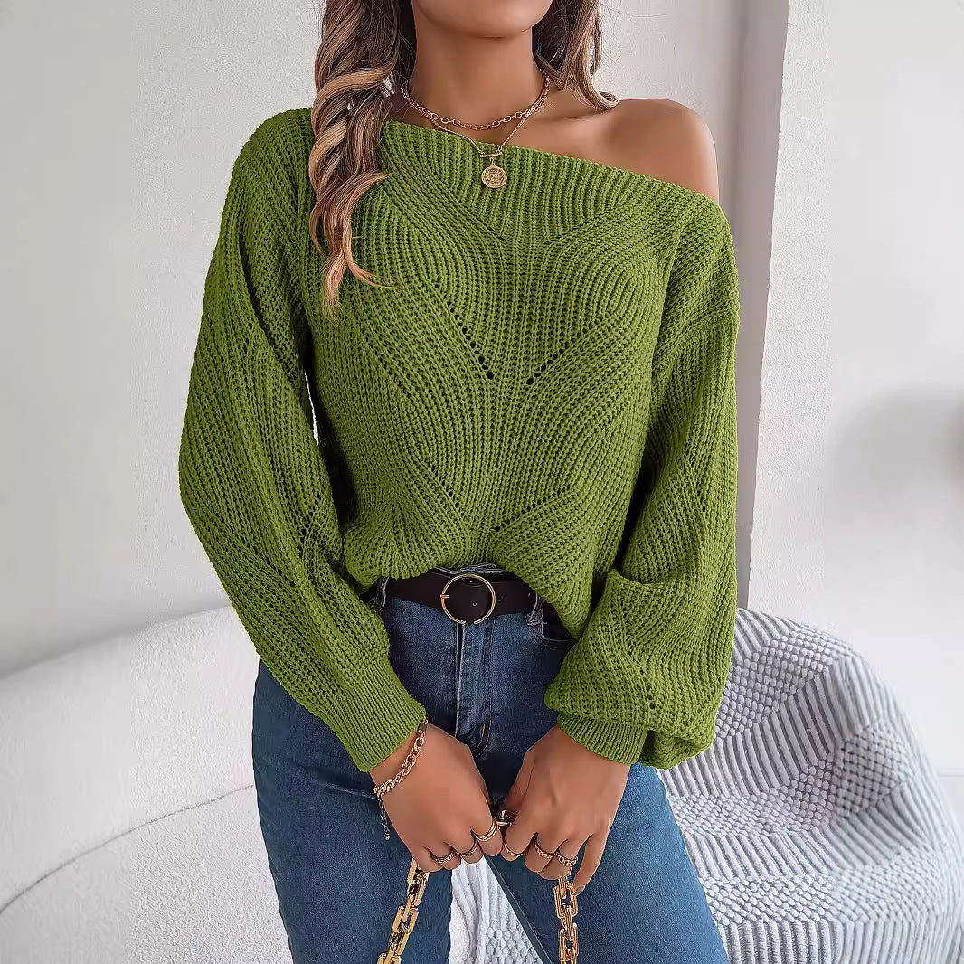 Women's Trendy Stylish Casual Lantern Sleeve Sweaters