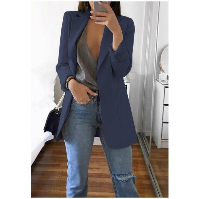 Women's Cool Fashion Polo Collar Graceful Blazers