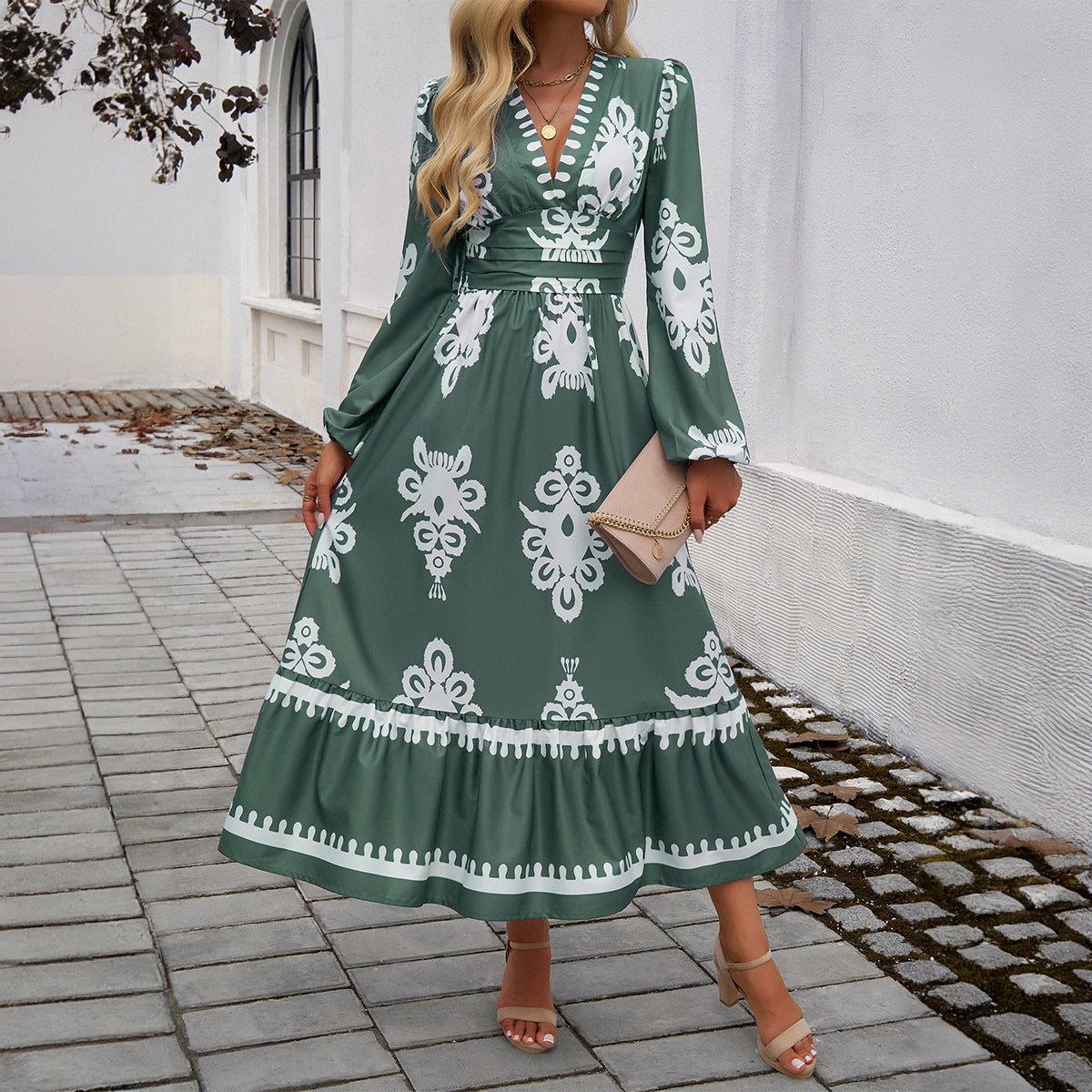 Women's Dress Elegant Printed A- Line Dresses