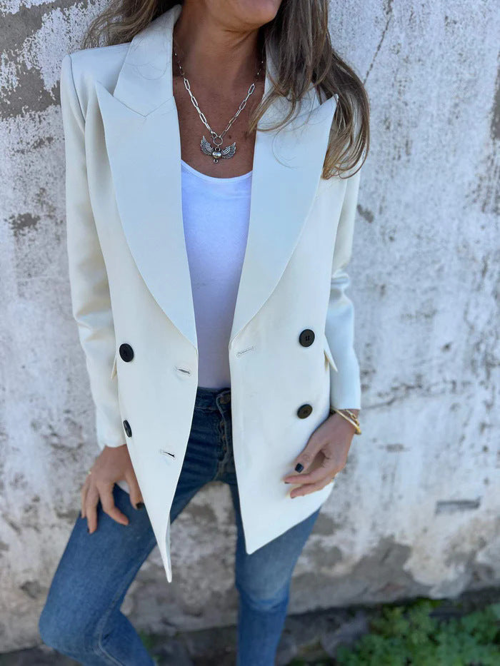 Women's Autumn Solid Color Fashion Long Sleeve Blazers