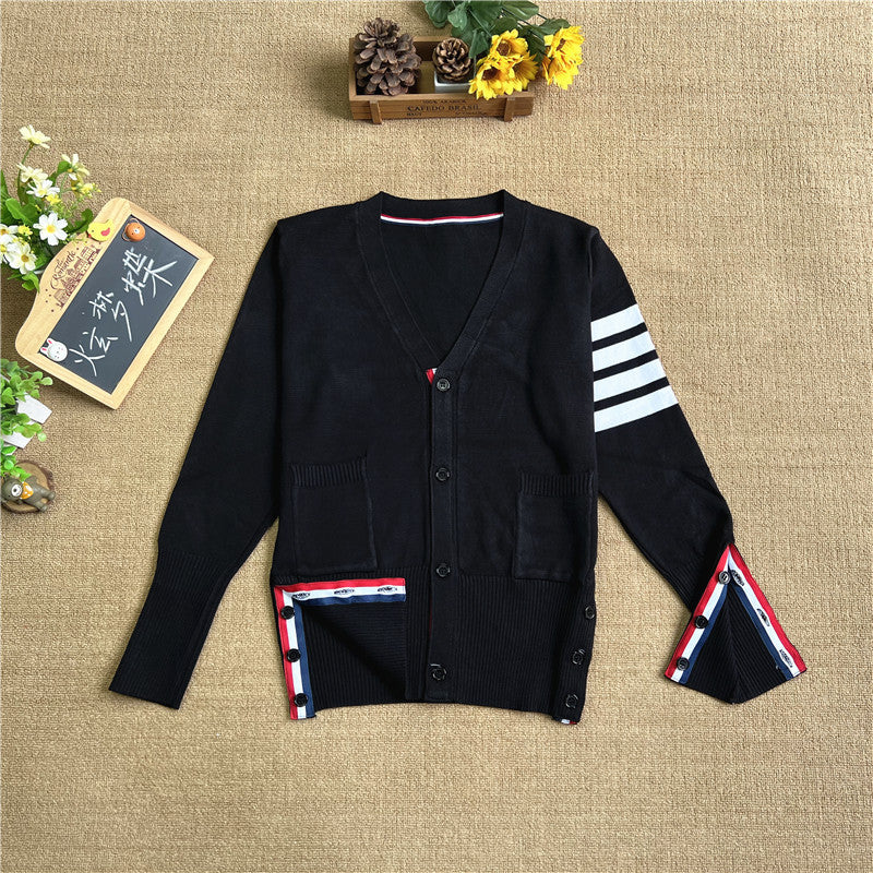 Women's Small Spring Autumn Outerwear Red Knitted Knitwear