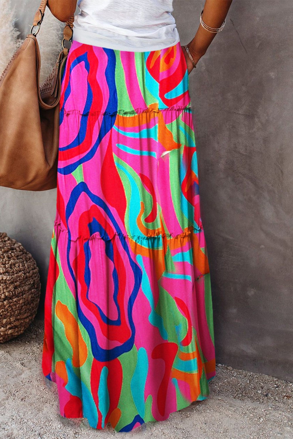 Style Loose Casual High Waist Long Skirts