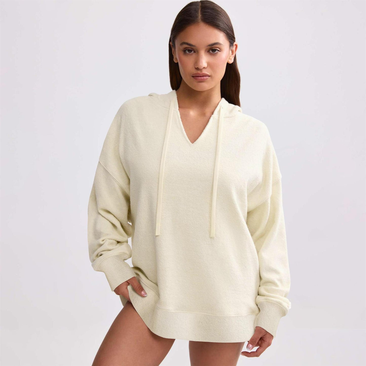 Women's Knitted Loose Long Sleeve Hooded Street Style Sweaters