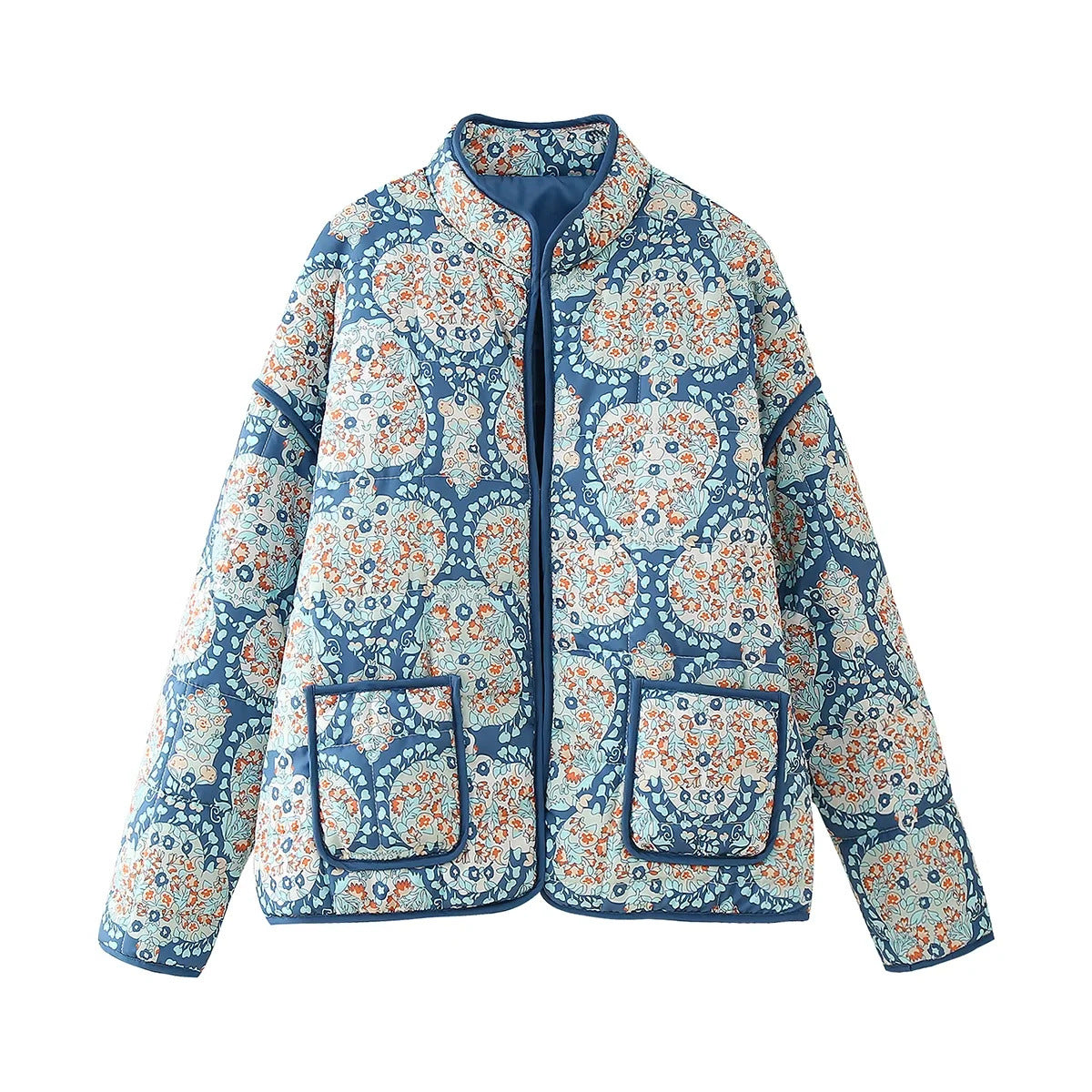 Women's New French Retro Pattern Print Jackets