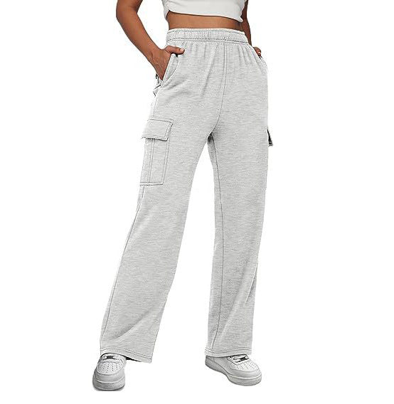 Women's Sports High Waist Tooling Slimming Straight Pants