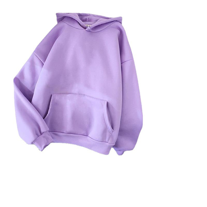 Pulls à capuche élégants de couleur unie pour femmes