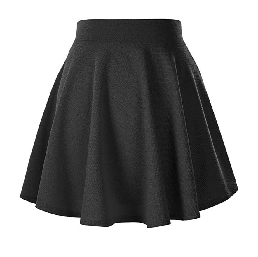 Women's Basic Versatile Stretch Flared Leisure Mini Skirts