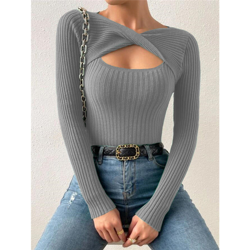 Women's Popular New Irregular Twisted Pullover Sweaters