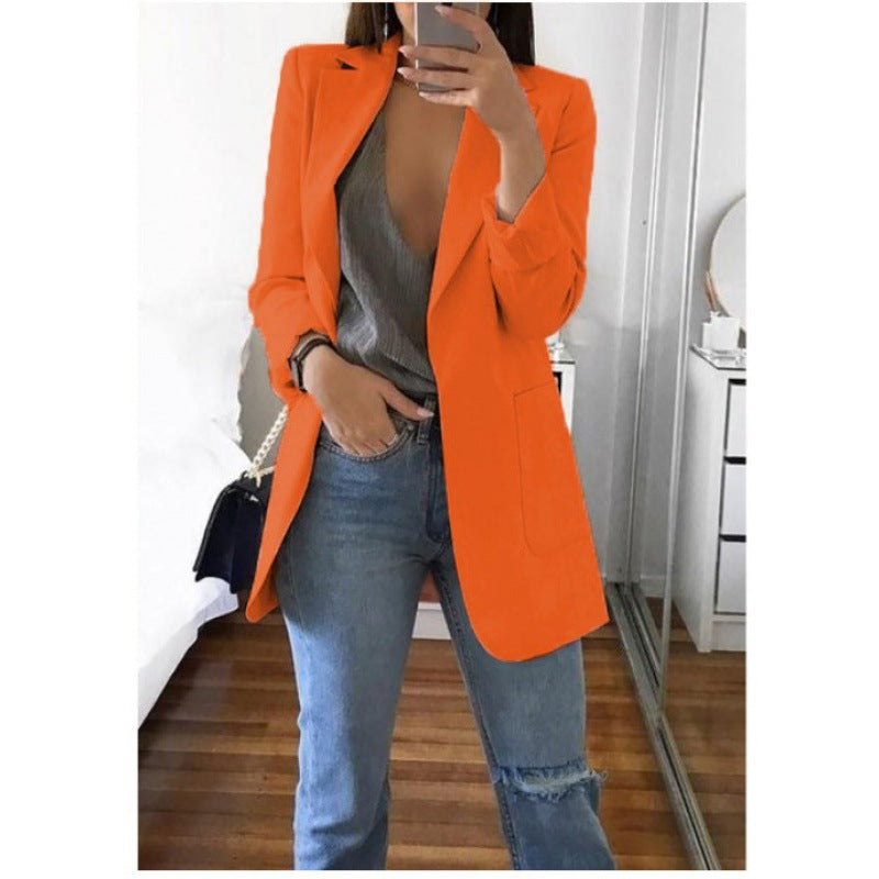 Women's Cool Fashion Polo Collar Graceful Blazers