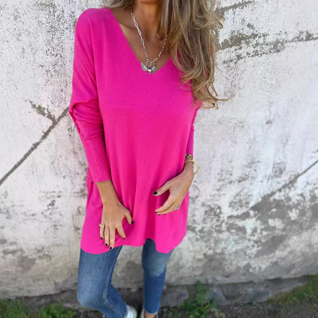 Women's Creative Innovative Solid Color Loose Blouses