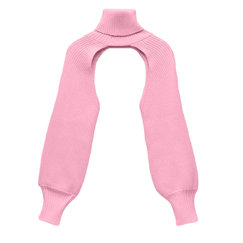 Women's Lantern Sleeve Turtleneck Woolen Oversleeve Solid Sweaters