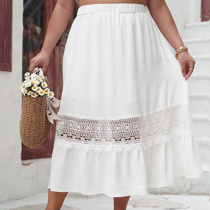 Casual Elegant High Waist Loose Long Skirts