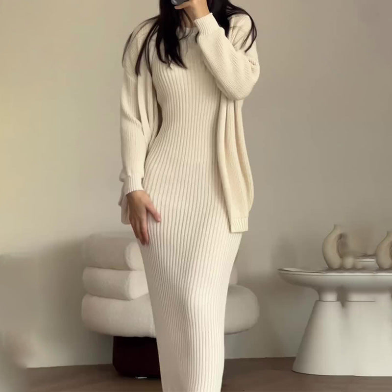 Elegant High-grade Shawl Knitted Comfortable Round Suits