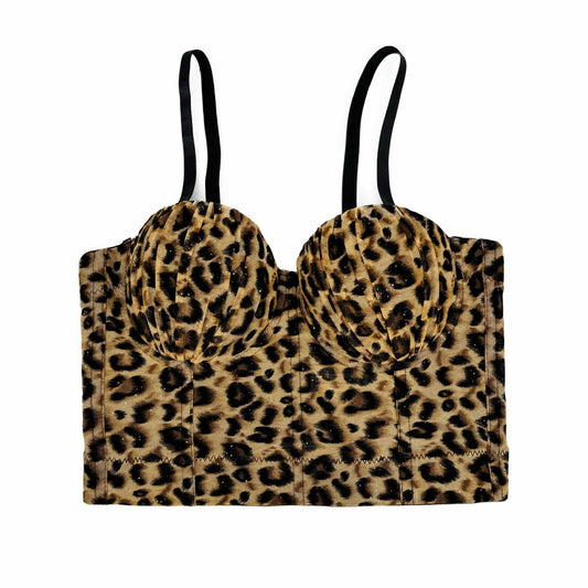 Sexy Leopard Print Small Sling Outer Wear Summer High-grade Vests